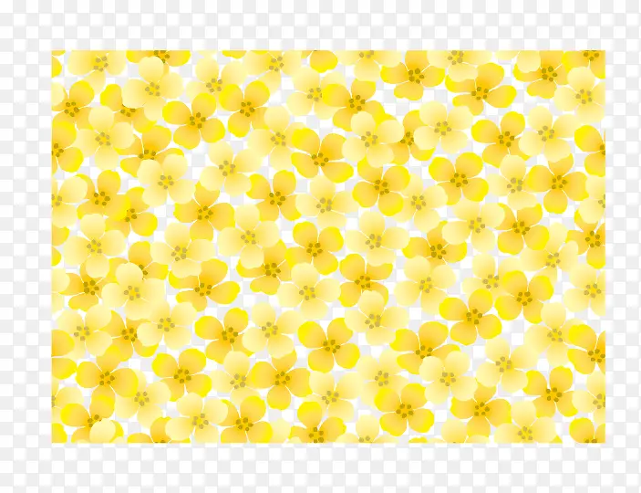 春天黄色小花底纹