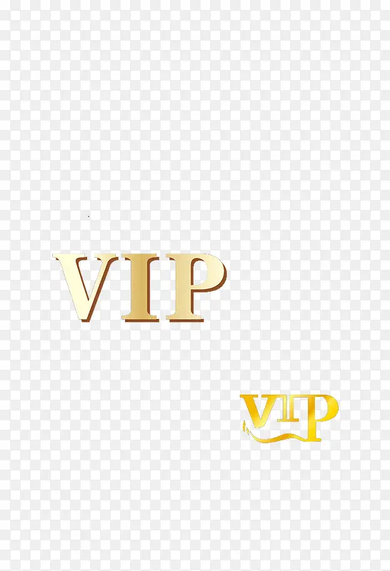 金色VIP字体