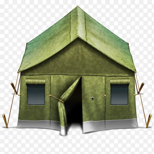绿色帐篷屋