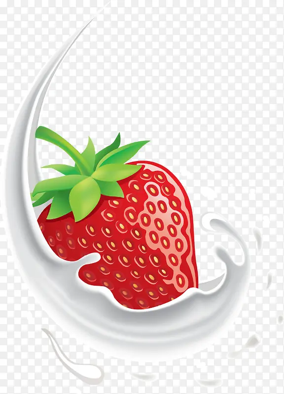 草莓水果牛奶冰激凌