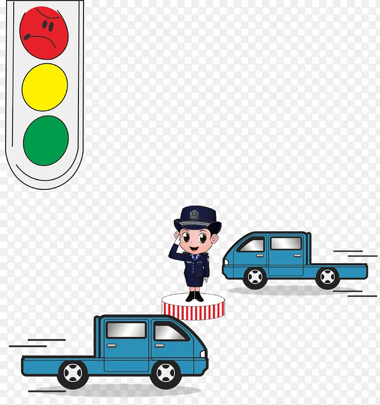 交通规则插画
