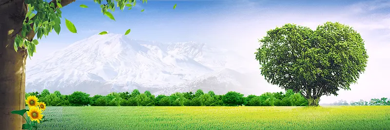 雪山背景banner