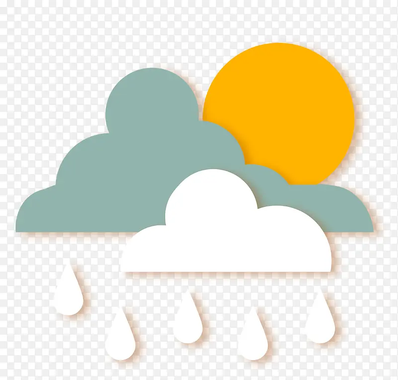 水彩阴雨天PNG图片素材下载_图片编号9586647-PNG素材网