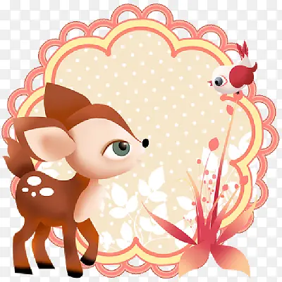 梅花鹿图案
