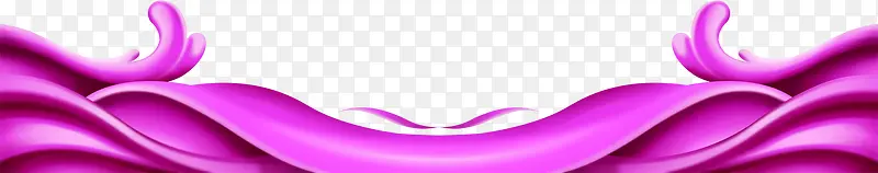中秋节紫色手绘海浪
