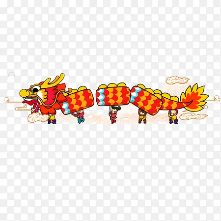 舞龙卡通元素PNG图片素材下载_图片编号9591508-PNG素材网