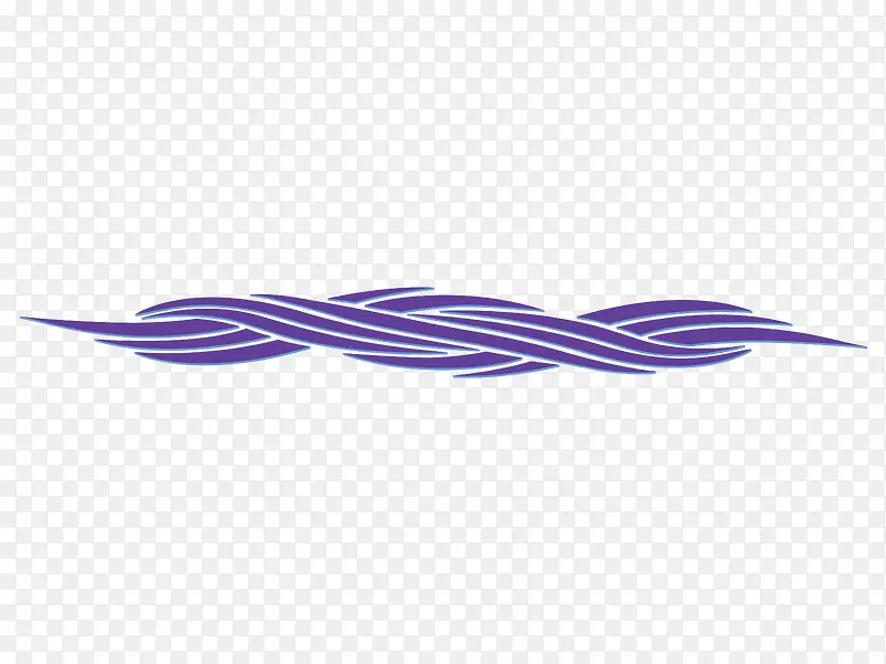 紫色矢量海浪花纹车贴