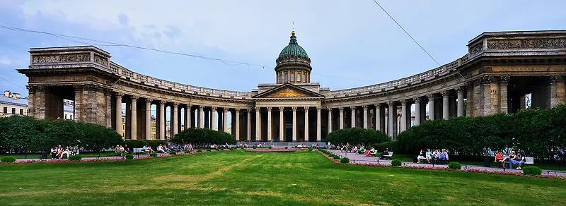 旅游度假国外建筑背景banner