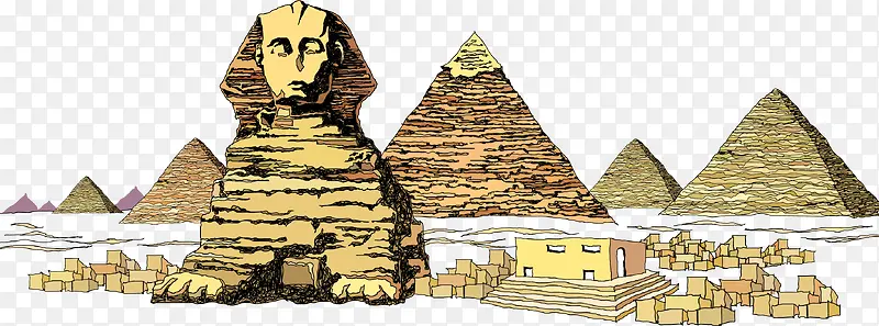 狮身人面像金字塔