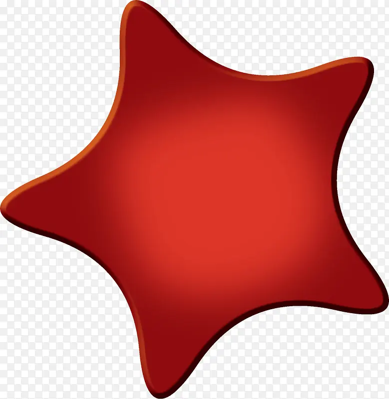 红色五角星图案