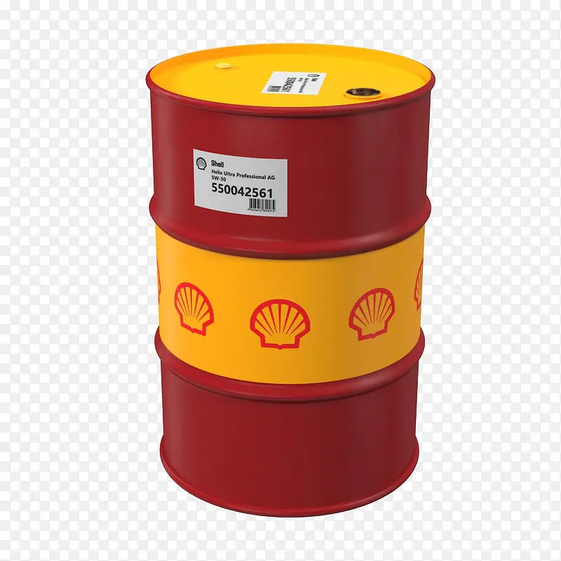 红色图案黄色大桶装机油桶