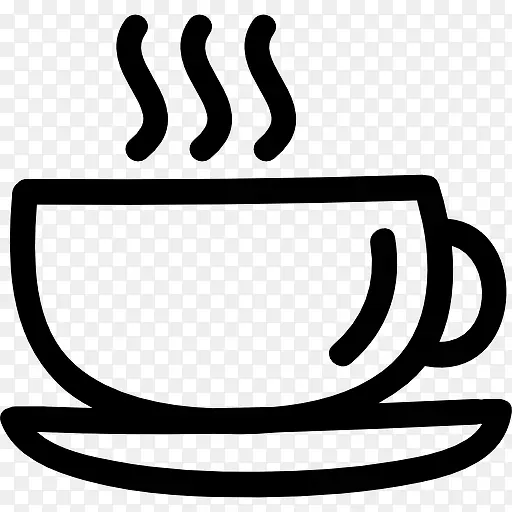 杯咖啡的手绘符号图标
