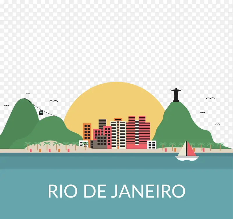 里约热内卢城市矢量建筑