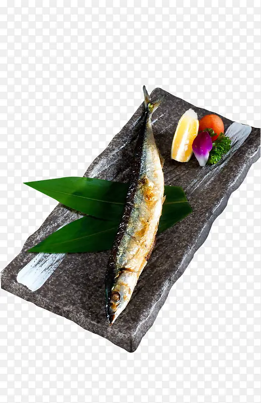 秋刀魚鹽烤