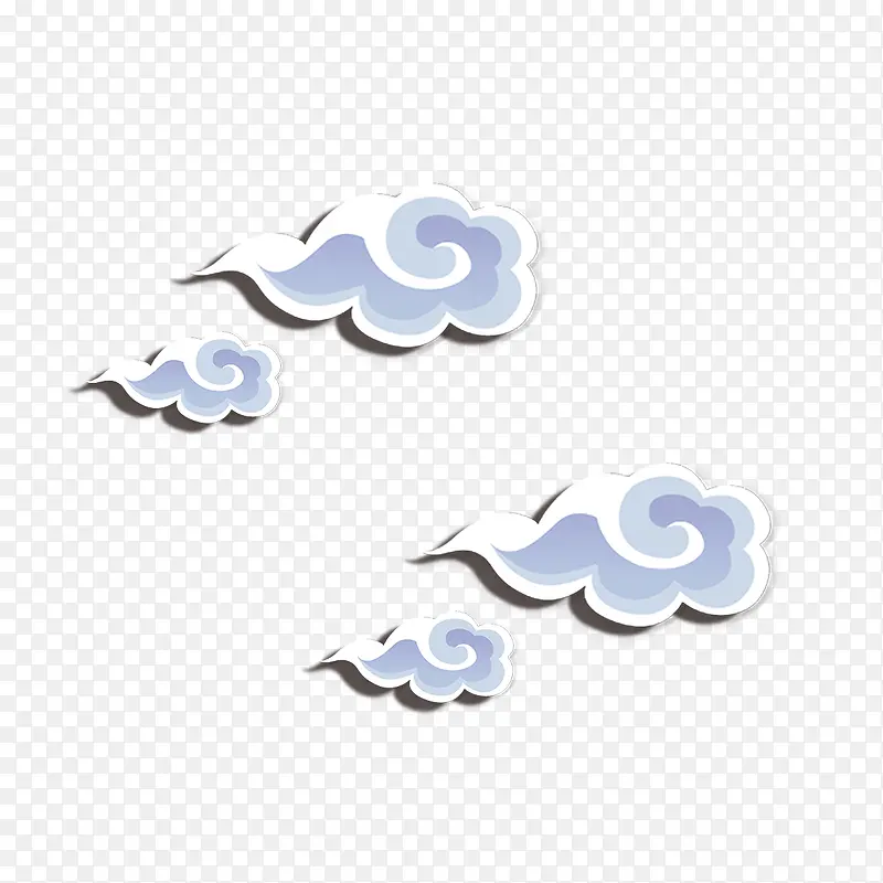 卡通立体云朵