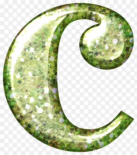 绿色字母c