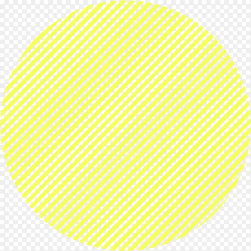 黄色条纹圆形图案