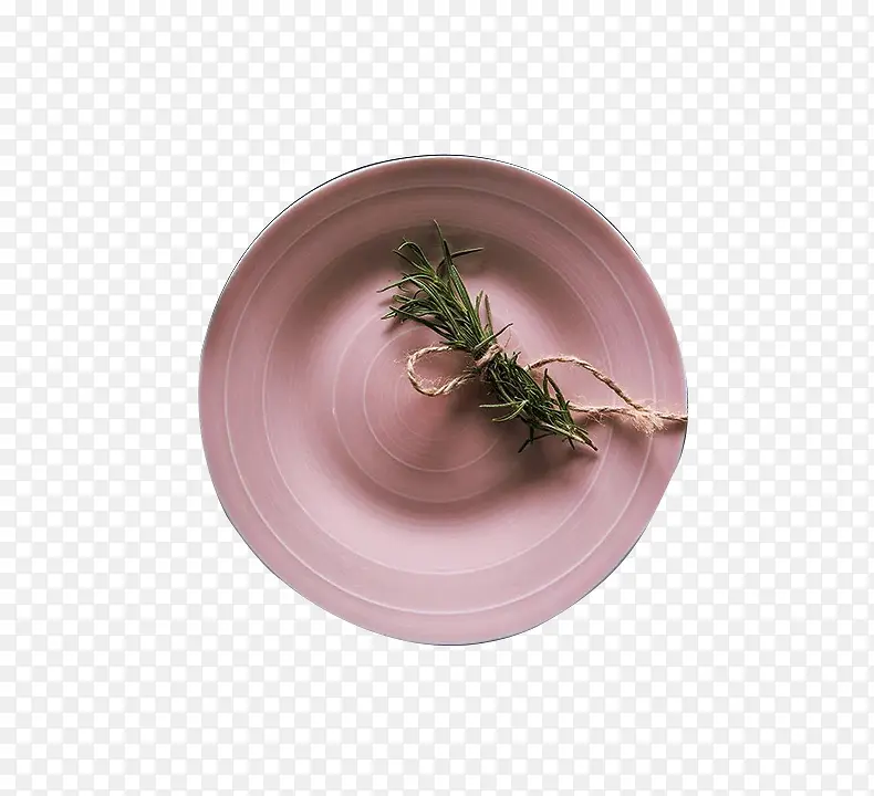 粉色盘子