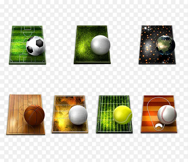 7个高尔夫球图标