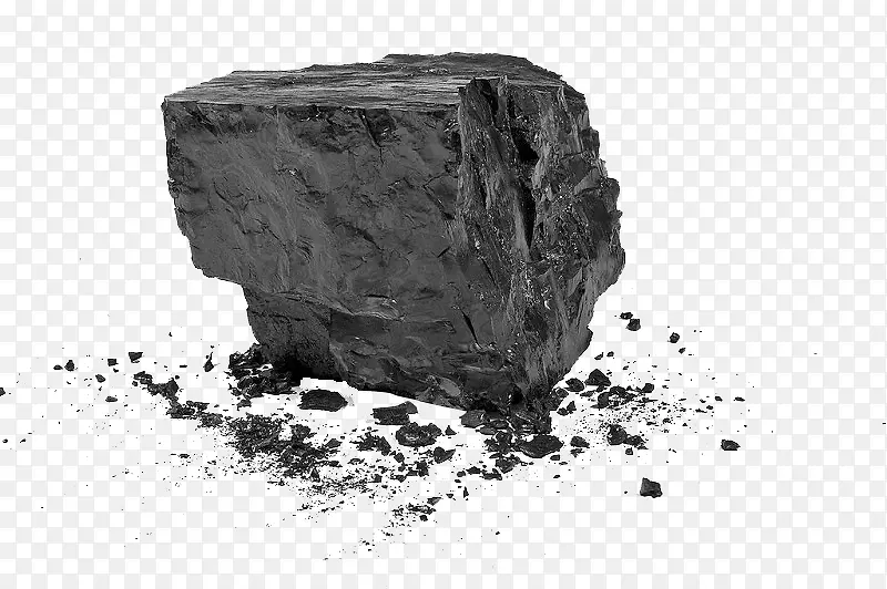 黑炭和炭渣素材