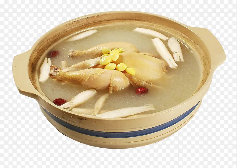 营养鸡汤砂锅食材