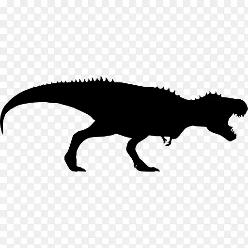 雷克斯霸王龙恐龙的轮廓图标
