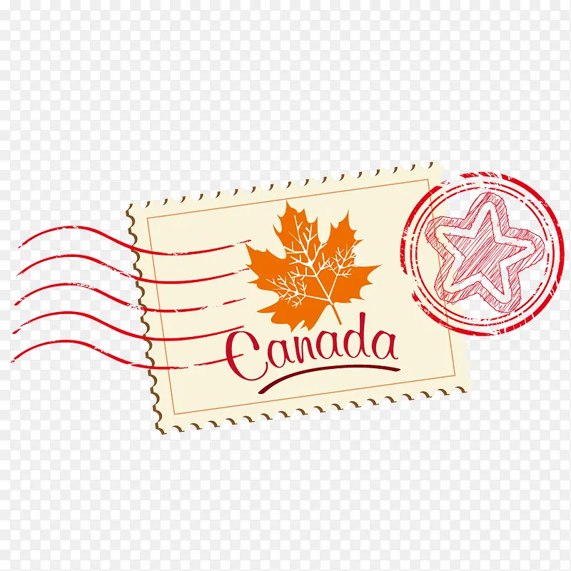 矢量加拿大邮票