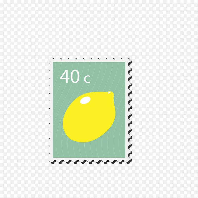 黄色柠檬邮票