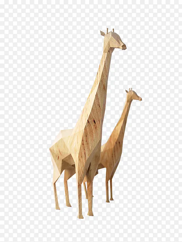 创意合成木质艺术品长颈鹿