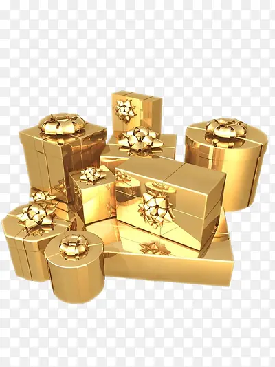 金色礼品盒