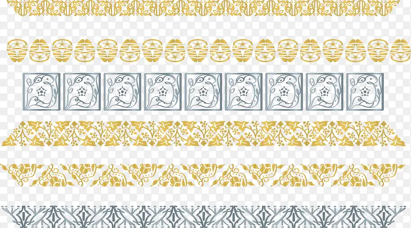 金色中式条纹