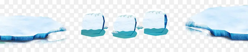 冰河上的浮冰高清免抠素材