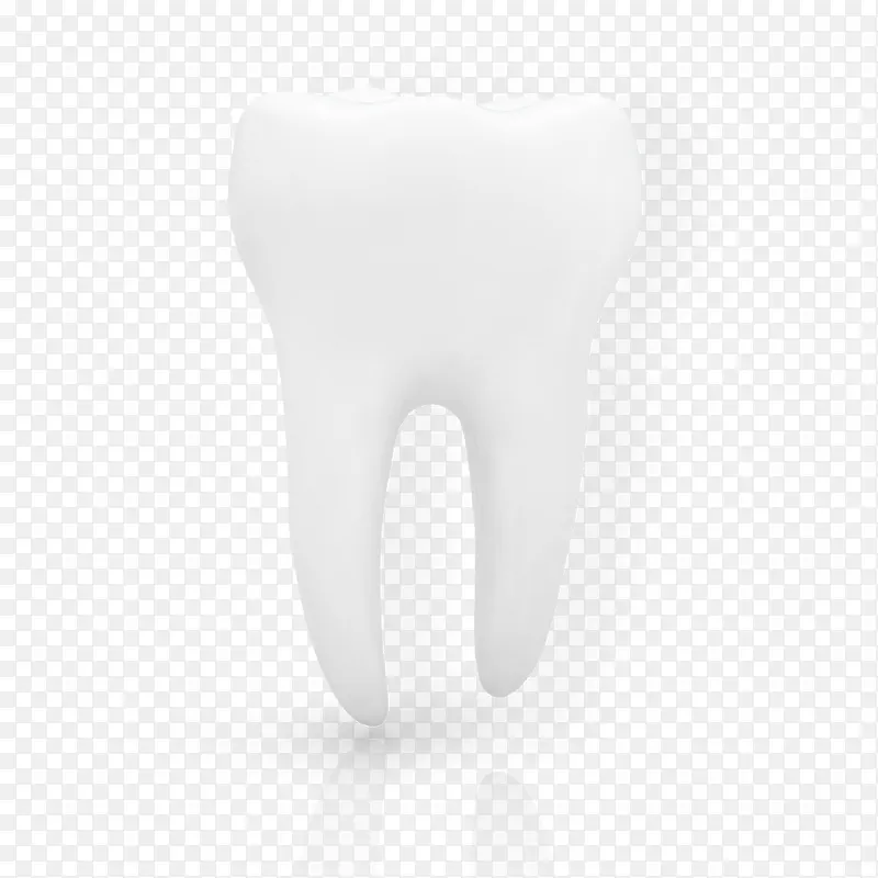 白色牙齿模型免抠素材