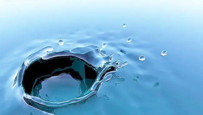 蓝色水滴背景图