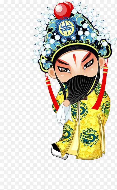 手绘卡通中国戏剧人物PNG图片素材下载_图片编号9627660-PNG素材网