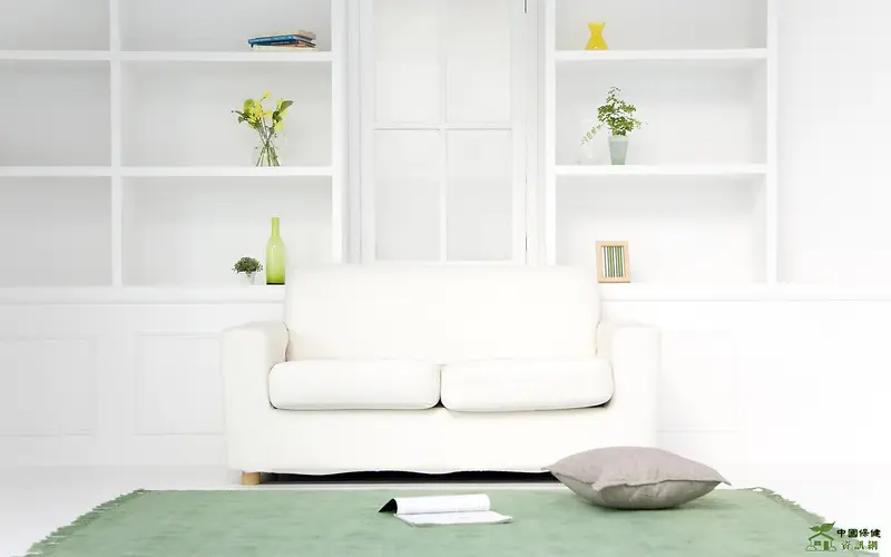 白色现代简约花瓶沙发
