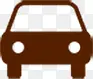 褐色卡通汽车图标