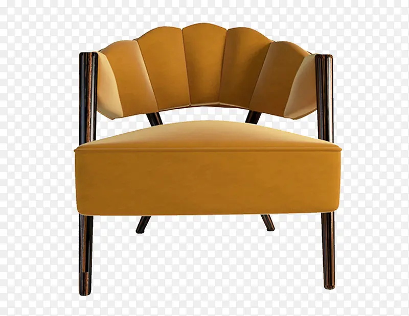 创意合成效果黄色的沙发