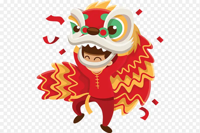 舞狮子的人PNG图片素材下载_图片编号9637206-PNG素材网