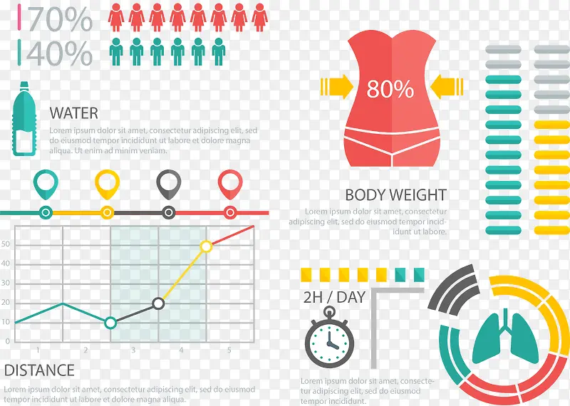 运动减肥数据图表
