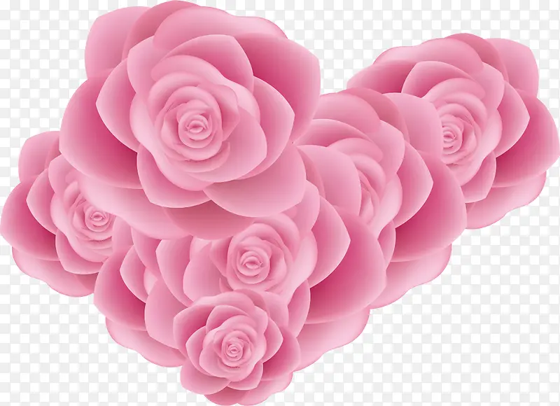粉色可爱玫瑰花海素材