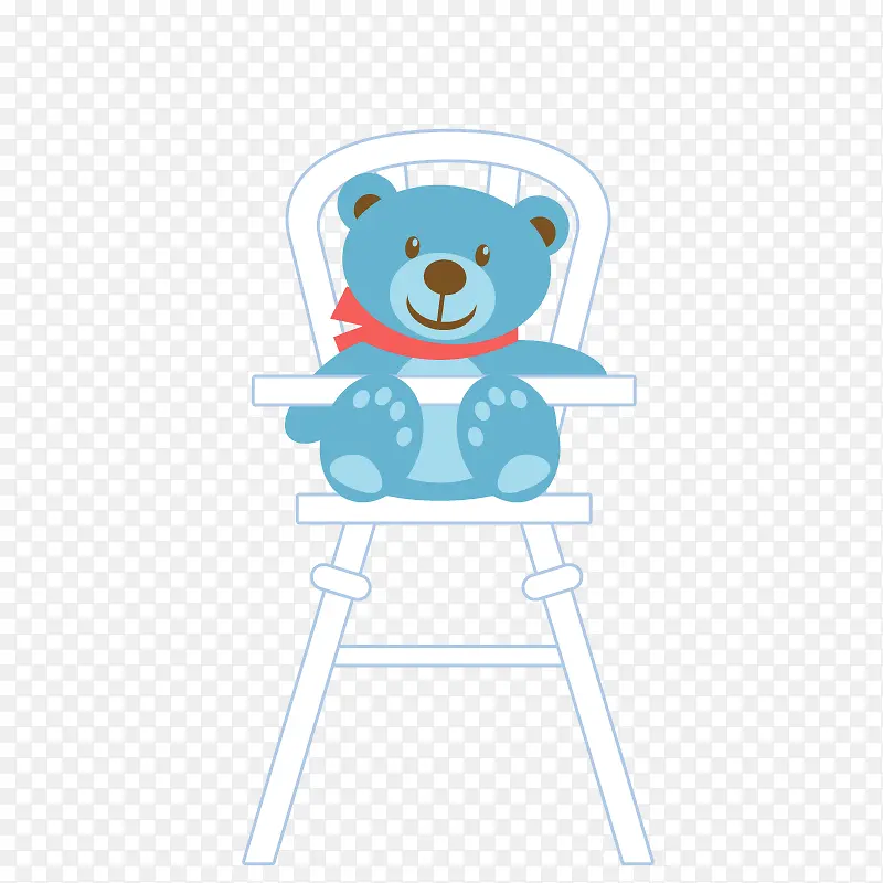 椅子上的小熊