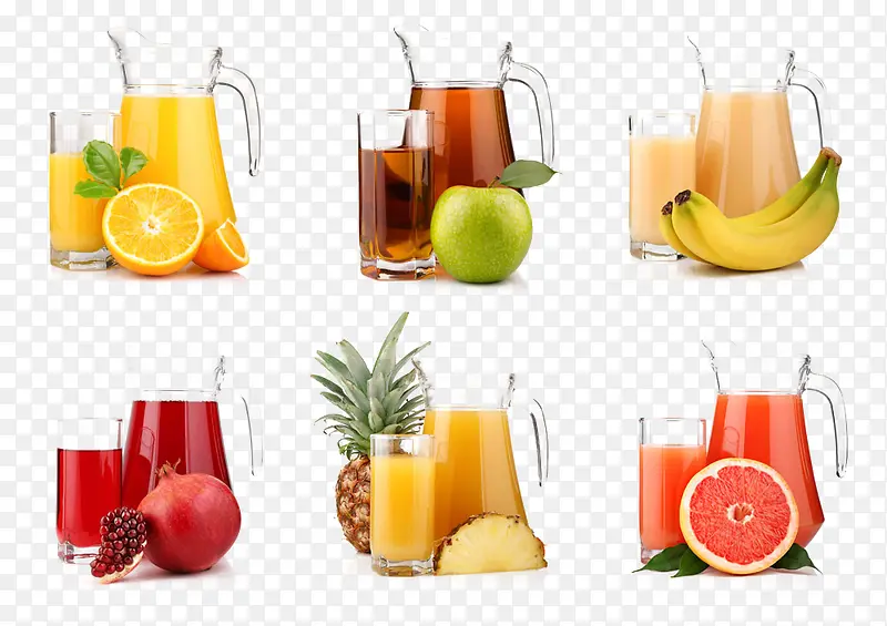 水果果汁各色水果