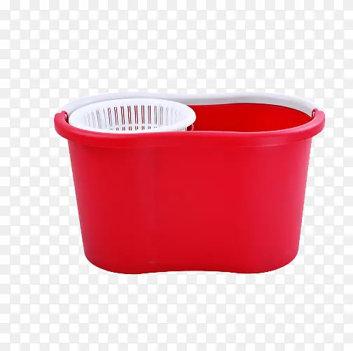 红色加厚长方形洗拖把桶