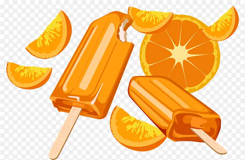 甜橙冰棒