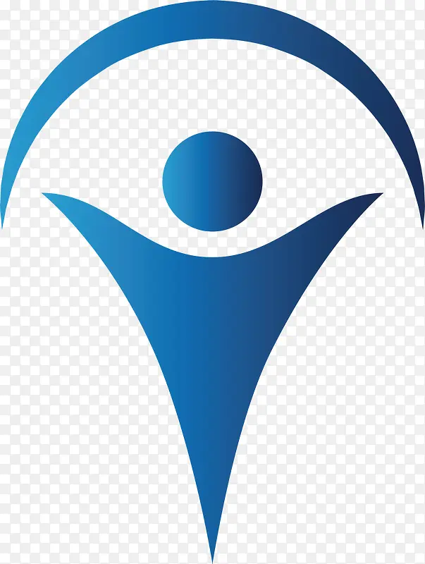 蓝色的户外运动logo