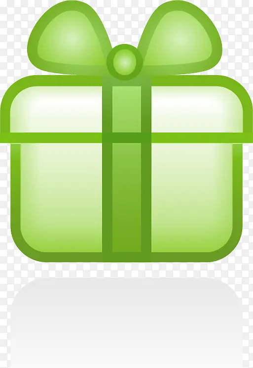 绿色礼物盒图标