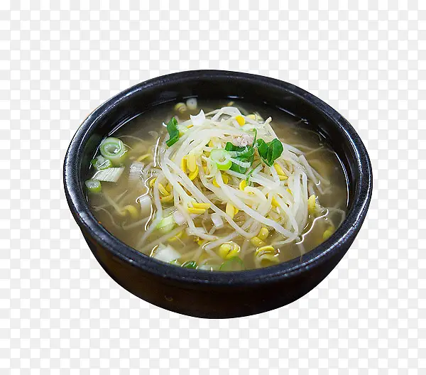 石锅豆芽菜汤