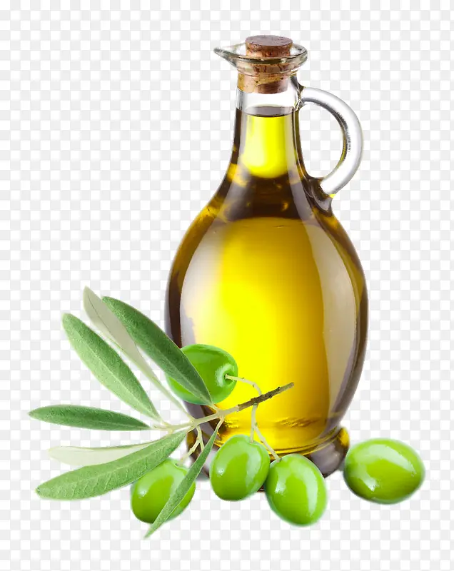 高清玻璃瓶橄榄油