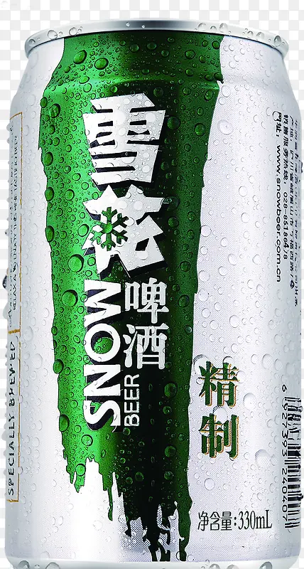 雪花啤酒包装绿色